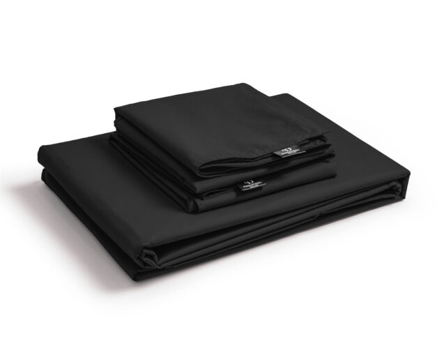 Egyptisch Katoen Uni Dekbedovertrek Zwart 240 X 200 260