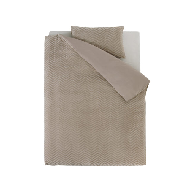 Chevron Teddy Taupe 140 X 200 220