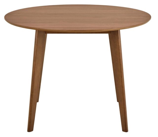 Eetkamertafel Roxby 8211 Mat Walnoot Fineer 8211 Rubberwood Poten 8211 105 Cm