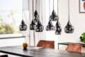 Hanglamp H340 - Gerookt glas - 8-lichts