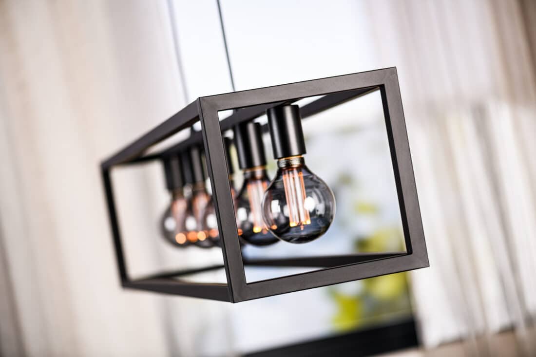 Hanglamp H340 8211 Zwart 8211 Metaal 8211 5 Lichts