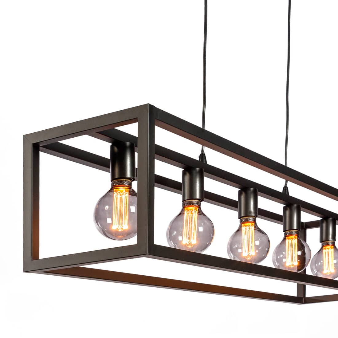 Hanglamp H340 8211 Zwart 8211 Metaal 8211 5 Lichts