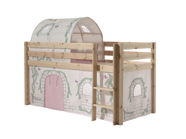 Deze Pino Combinatie Bestaat Uit Een Natuurkleurige Pino Hoogslaper Een Speelgordijn Birdy En Een Tunnel Birdy