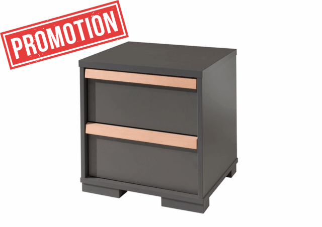 London Nachtkastje Antraciet