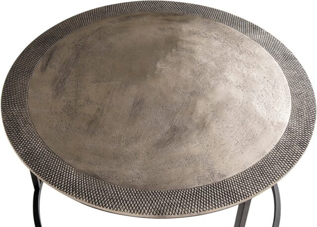 Sochi Bijzettafel Set Van 2 Antiek Nikkel