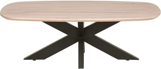 Deense Ovale Salontafel 120 Mango Asblond