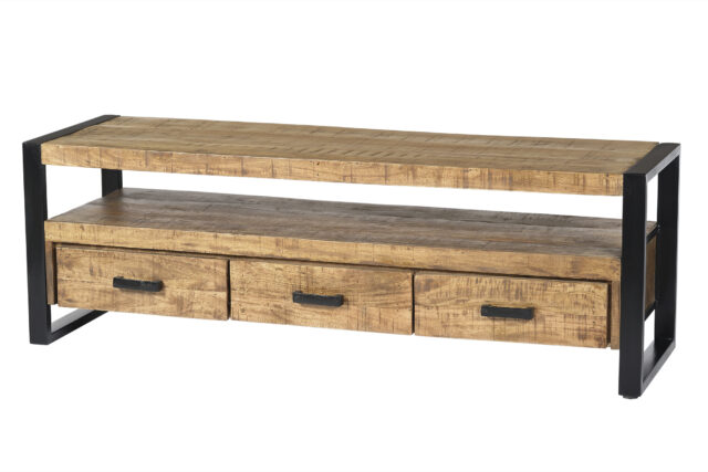 Dressoir Nairobi 8211 Mangohout 8211 Metaal 8211 150 Cm