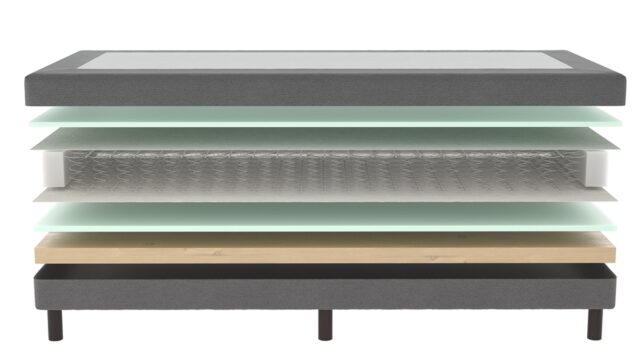 Mrgenn Losse Boxspring Bonellvering Antraciet 80 215 200