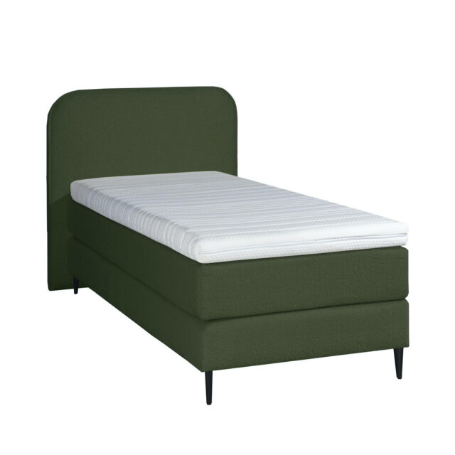 Mrgenn Boucl Eenpersoons Boxspring Groen 90 215 210