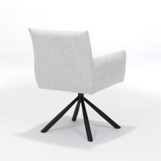 Armstoel Focus 8211 Stof Oasis Natural 8211 Draaivoet Zwart Metaal