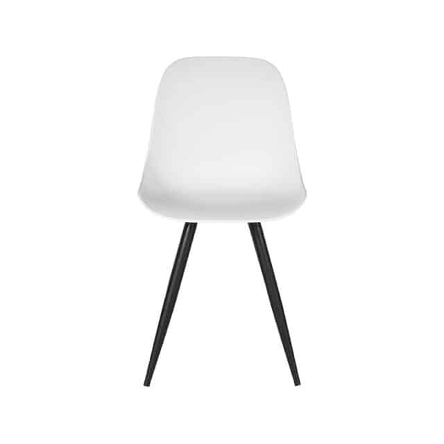 Eetkamerstoel Monza 8211 Wit 8211 Kunststof 8211 Metaal Minimale Bestelling 2 Stuks