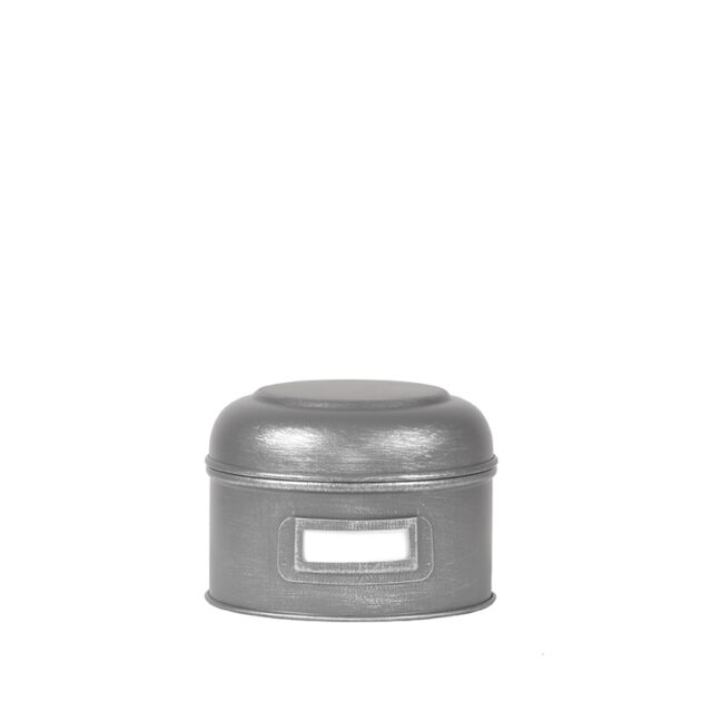 Label51 Opbergblik 8211 Antiek Grijs 8211 Metaal 8211 S 8211 13x13x10 Cm