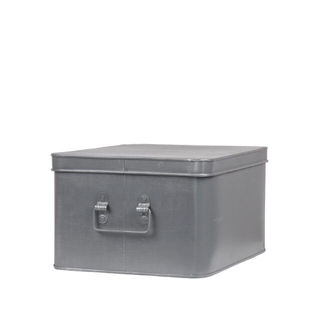 Label51 Media Opbergkist 8211 Grijs 8211 Metaal 8211 Xl