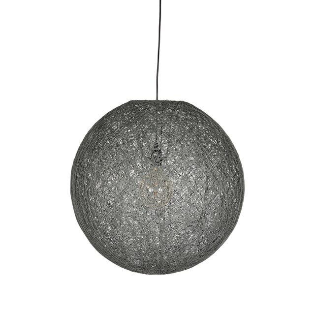 Label51 Hanglamp Twist 8211 Grijs 8211 Vlas 8211 L