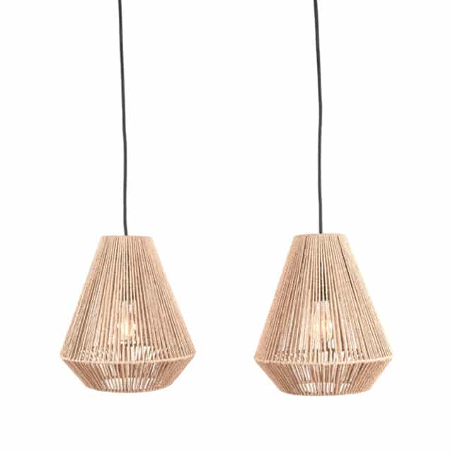 Label51 Hanglamp Ibiza 8211 Naturel 8211 Jute 8211 2 Lichts