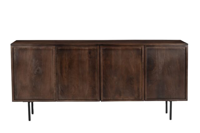 Dressoir Elan 8211 Bruin Hardhout 8211 Metaal 8211 180 Cm