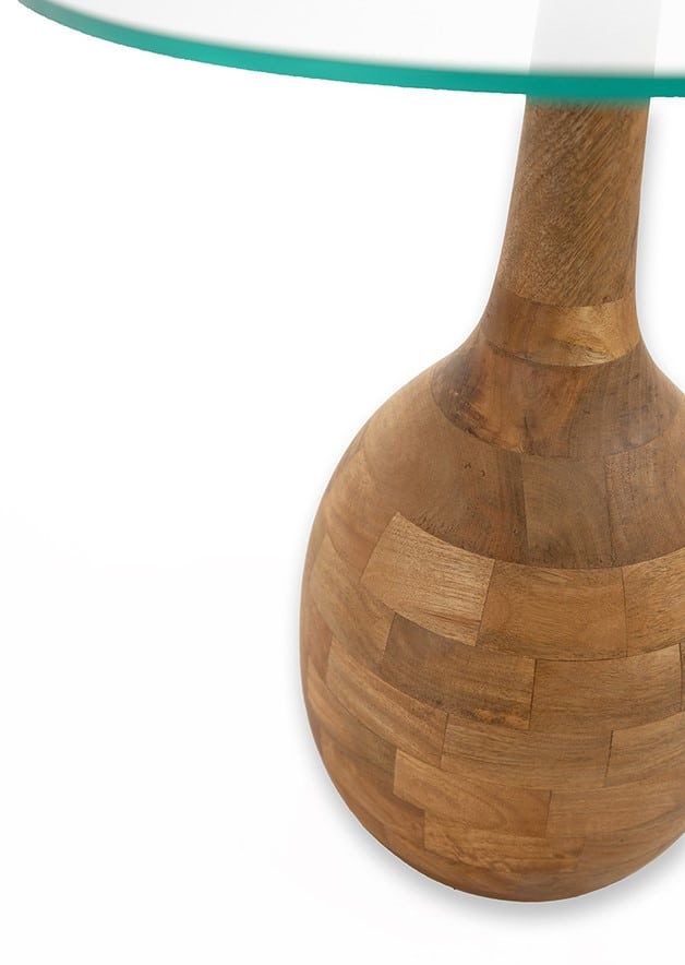 Stella Salontafel 50 H55 Glad Naturel Helder Glas