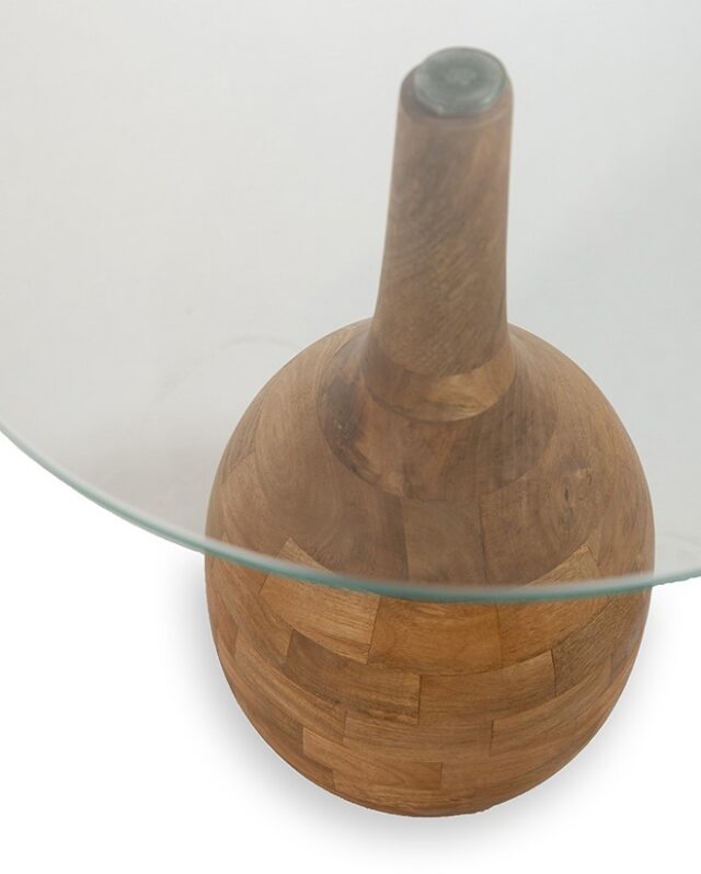 Stella Salontafel 40 H50 Glad Naturel Helder Glas