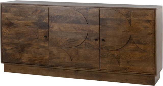 Dressoir 180 Met 3 Deuren Mango Bruin Walnoot