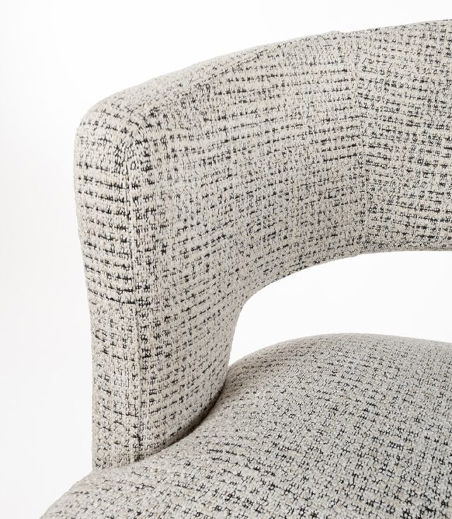 Barstoel Bruce 8211 Stof Coco Zout En Peper 80 8211 Metaal 8211 Draaipoot 360