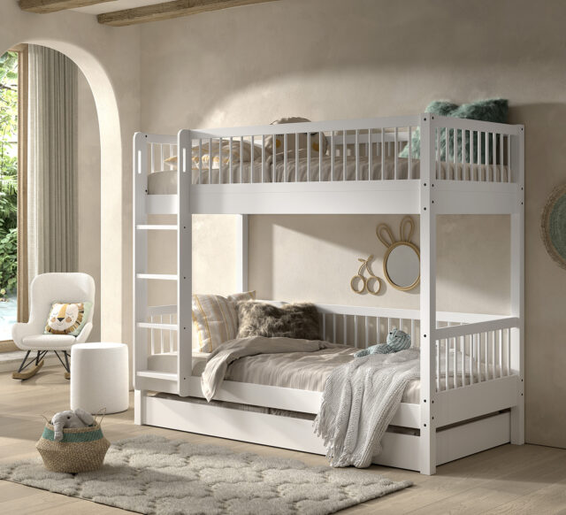 Forrest Beuk Stapelbed Met Rolbed