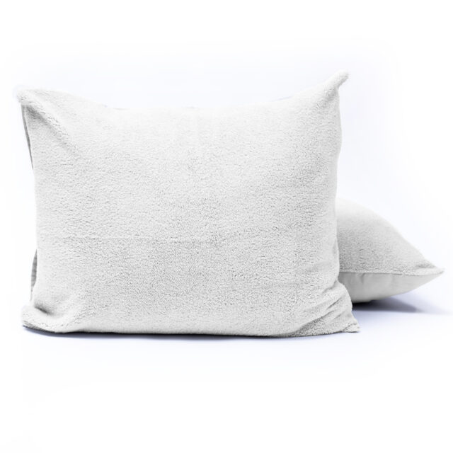 Teddy Kussenslopen Set Van 2 Wit 60 X 70 Cm