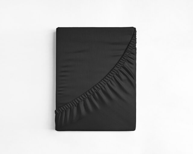 Katoenen Topper Hoeslaken Zwart 90 X 220