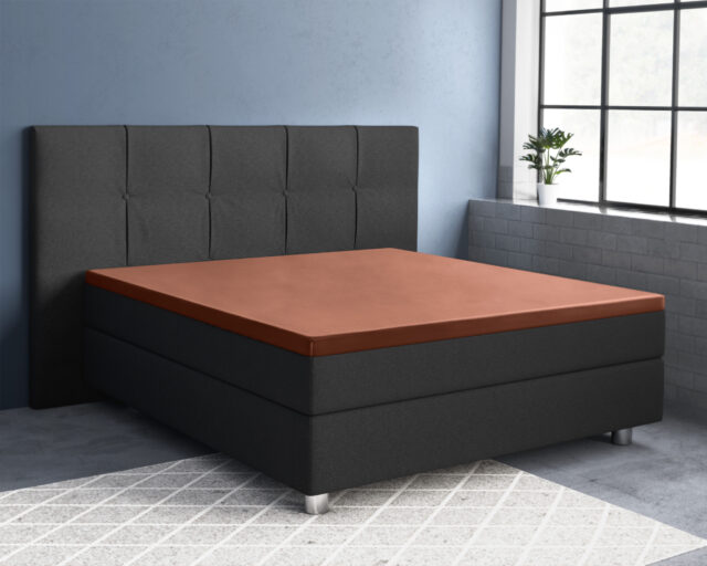 Satijnen Hoeslaken Voor Topper Bruin 160 X 220 Cm