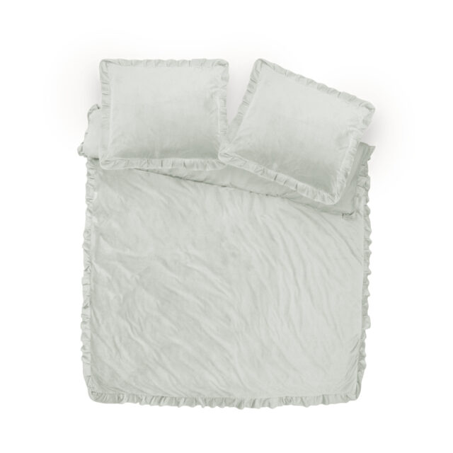 Fluwelen Ruches Wit 140 X 220