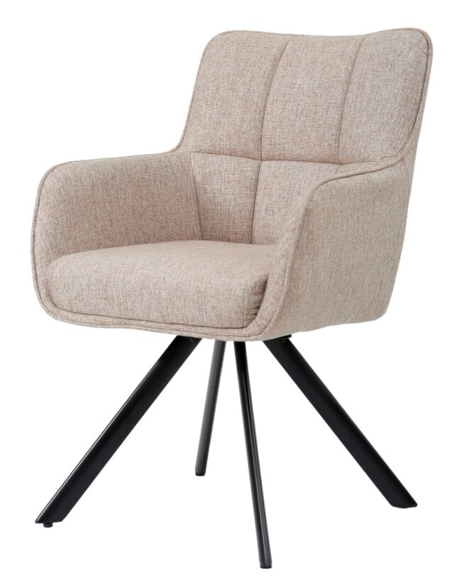 Armstoel Tori 8211 Stof Zalm 8211 Metaal Minimale Bestelling 2 Stuks