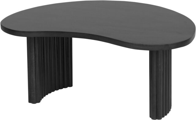 Salontafel Firenze 8211 Zwart Mangohout 8211 Boonvorm 8211 85 Cm