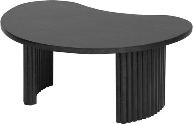 Salontafel Firenze 8211 Zwart Mangohout 8211 Boonvorm 8211 85 Cm