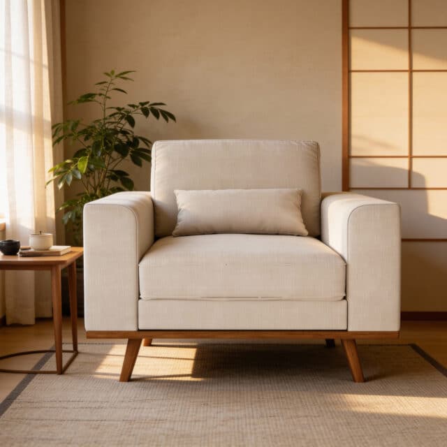 Japandi 1 Zitsfauteuil Stof Grande 03 G460 Beige