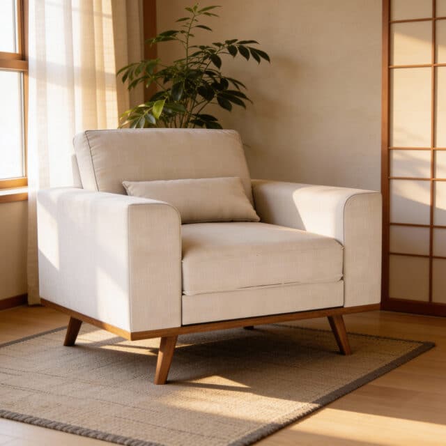 Japandi 1 Zitsfauteuil Stof Grande 03 G460 Beige