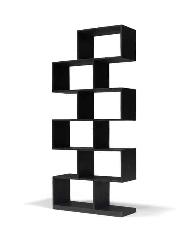 Zig Zag Wandmeubel 80x30x180 Mango Zwart