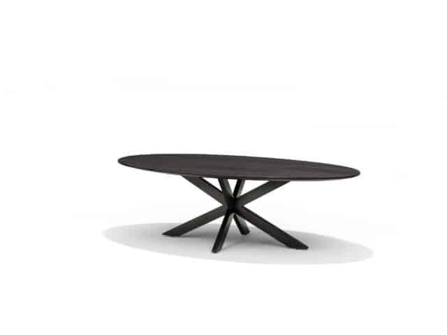 Star Salontafel 130 215 70 Ovaal Mangohout Zwart