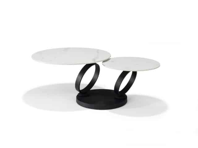 Orion Salontafel B 5706 8211 Wit Deckstone 8211 2 Draaibare Bladen
