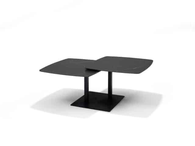 Gemini Salontafel 8211 Zwart Deckstone 8211 2 Schuifbladen