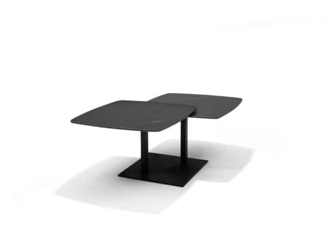 Gemini Salontafel 8211 Zwart Deckstone 8211 2 Schuifbladen