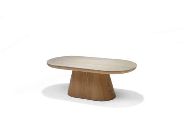 Delos Salontafel Travertin Deckstone 120 215 60 8211 Eiken Naturel Kolomvoet