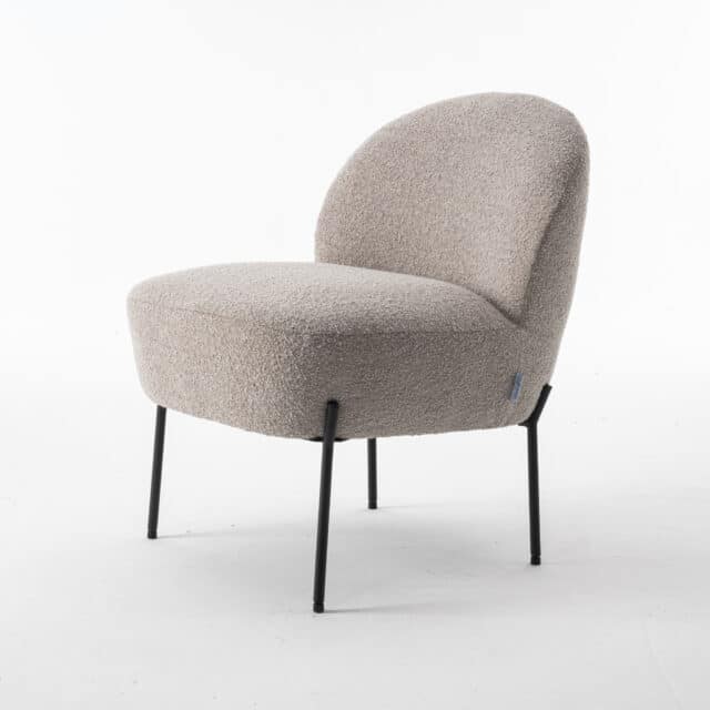 Baudin Fauteuil Stof Teddy Naturel 01