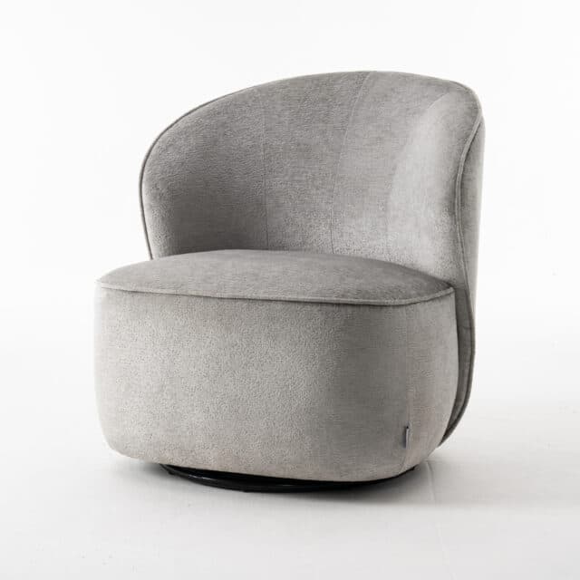 Sammy Draaifauteuil Stof Loris 08 Grijs