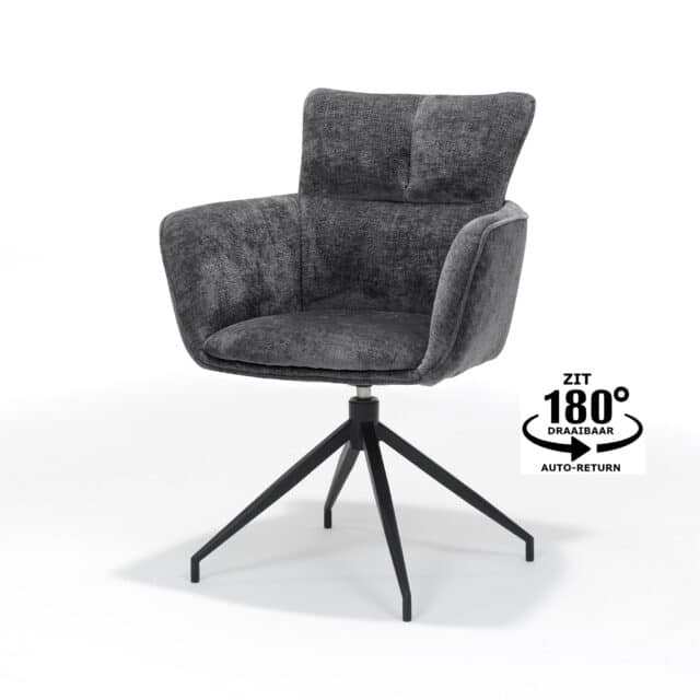 Evan Fauteuil Stof Perfect Harmony Antraciet