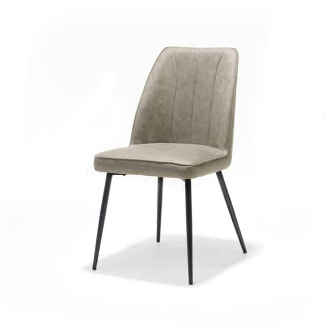 Stoel Paula Zwart Stof Soft Sand