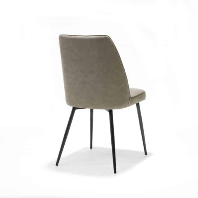 Stoel Paula Zwart Stof Soft Sand