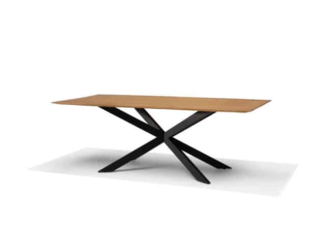 Solar Eettafel 220 X 100 Rechthoekig Mango Naturel 3 Cm