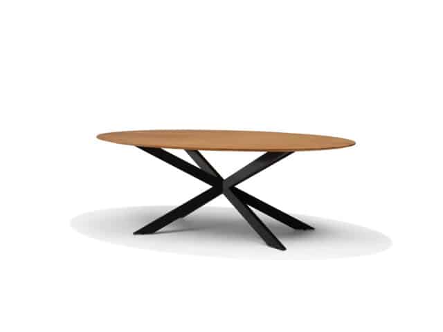 Solar Eetkamertafel 220 X 120 Cm Ovaal Mango Naturel 3 Cm