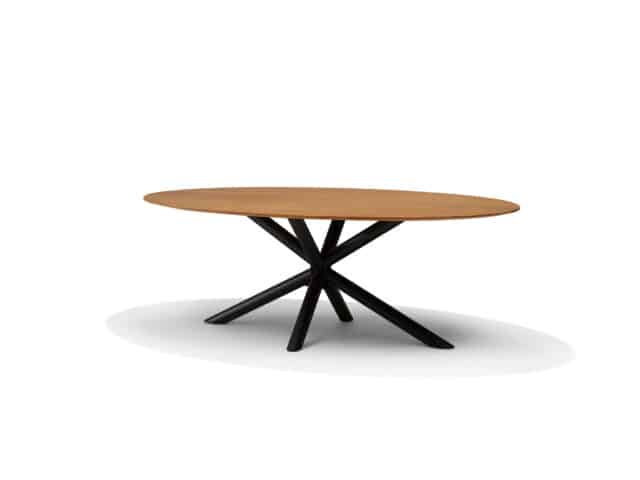 Sirius Eettafel 240 X 120 Cm Ovaal Mango Naturel 3 Cm