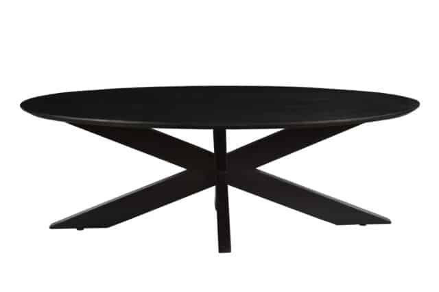 Oslo Ovaal Zwart 130 Cm