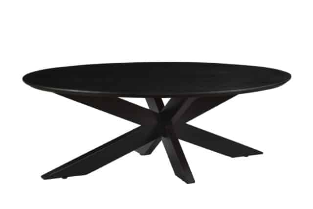 Oslo Ovaal Zwart 130 Cm